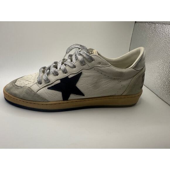 Golden Goose Ball Star LTD Private Edition #47/525 GGDB White Navy Glitter Rare - Picture 8 of 10